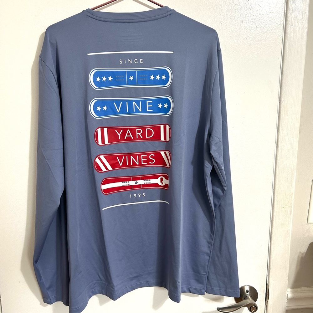 NWT Men’s Vineyard Vines Performance long sleeve Board logo, large